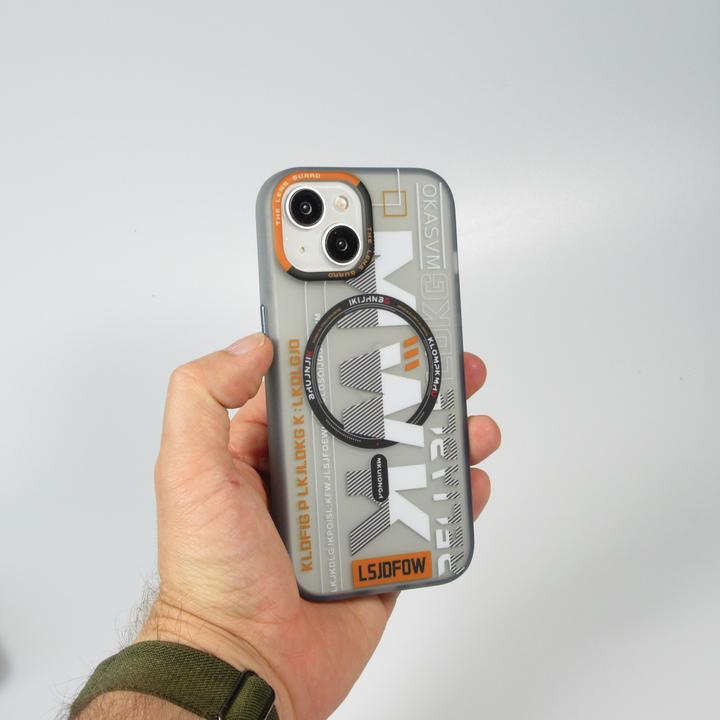 Produktbild PhoneLook Hülle MWK Cyber Grid Silikon mit MagSafe (Apple iPhone 15)