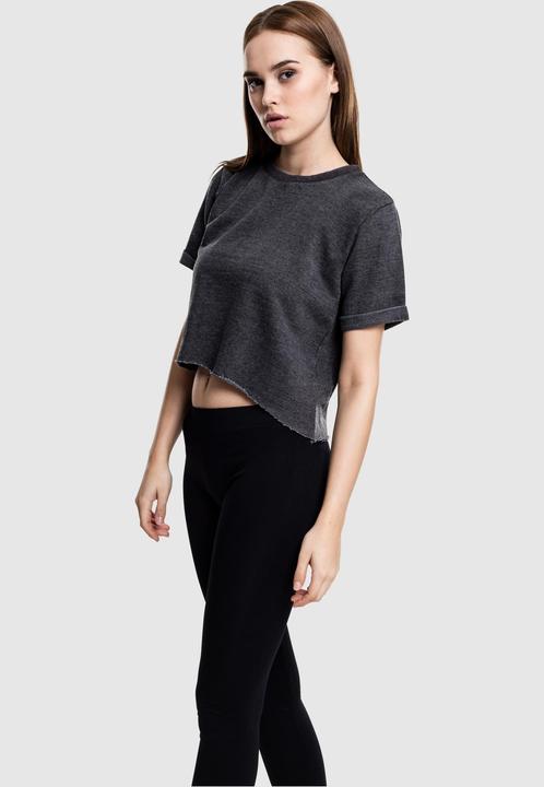 Immagine prodotto Urban Classics Girocollo a maniche corte cropped burnout da donna (S)
