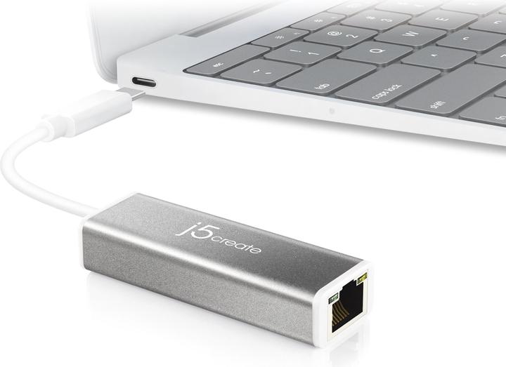 Image du produit j5Create USB-C Vers Gigabit Ethernet (USB-C, RJ45 (1x))