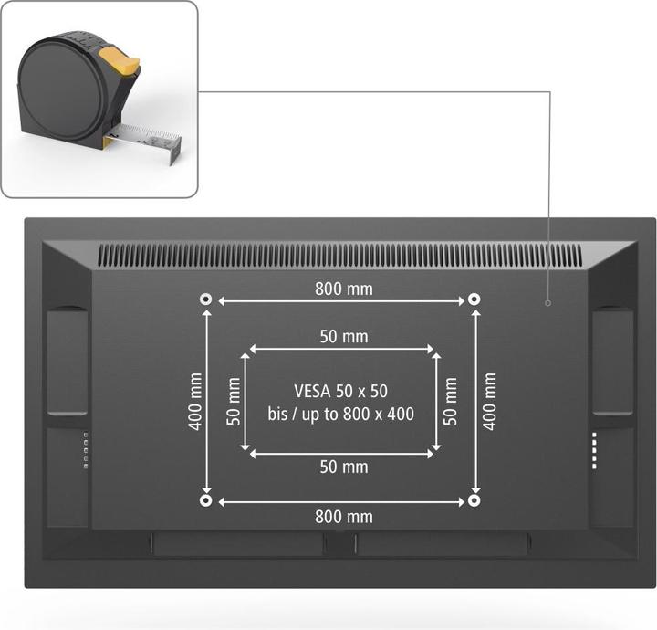 Actual product image Hama Tilt (Wall, 63", 75 kg)