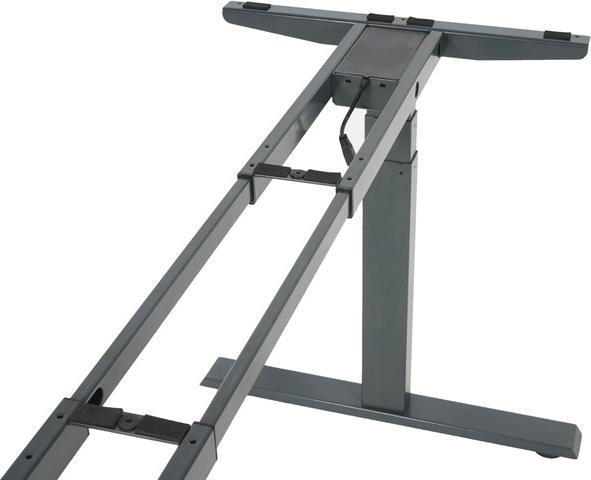 Produktbild Swisshandel24 Gestell, variables Tischgestell für Eck-Schreibtisch, elektrisch höhenverstellbar Memory 45kg anth
