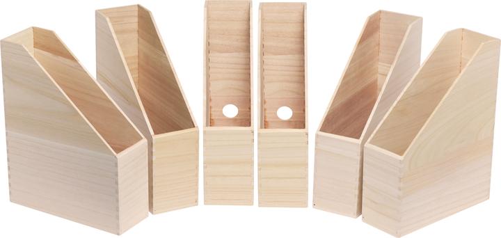 Produktbild VBS Holz-Stehsammler, 6 Stück, ca. 25x9x32 cm