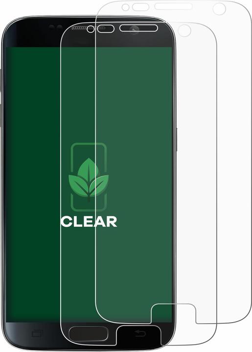 Actual product image ScreenLeaf Screen Protector sustainable Screen Protection, clear, anti-scratch (2 Piece, Samsung Galaxy S7)