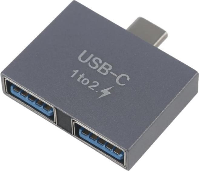 PowerGuard Adattatore di carica da USB-C a doppio splitter USB-A (USB 3.0)