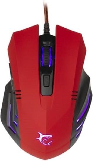 Produktbild White Shark Gaming mouse Hannibal 2, with backlight, 6 buttons, Red (Kabelgebunden)
