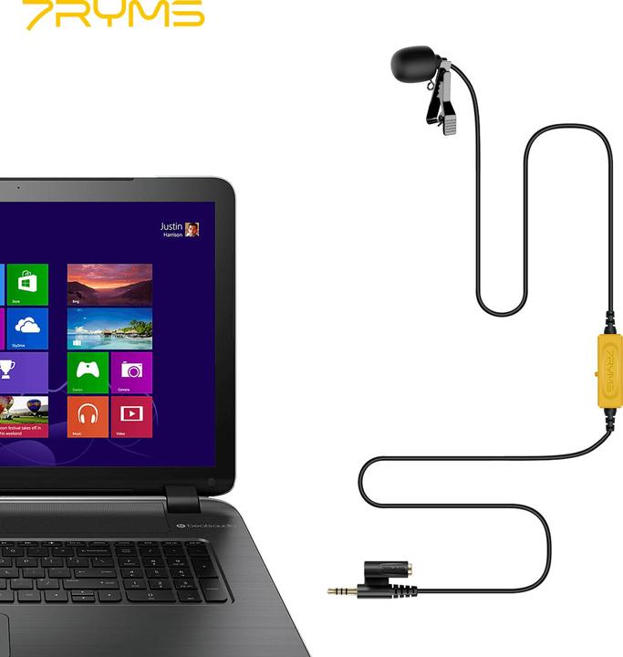 Actual product image 7Ryms Multi-functional Lavalier Microphone (4.5m)