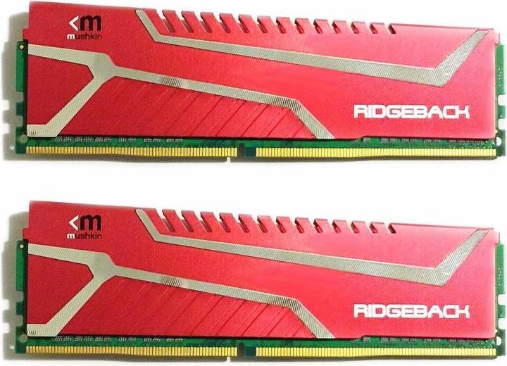 Image du produit Mushkin Enhanced Redline Ridgeback G2 DIMM Kit 32GB, DDR4-2800, CL17-17-17-38 (MRB4U280HHH16GX2) (2 x 16GB, 2800 MHz, RAM DDR4, DIMM)