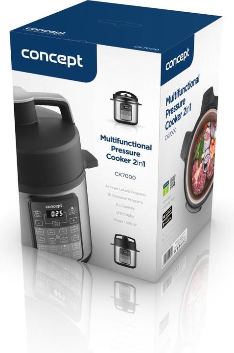 Productafbeelding Concept CK7000 multi-kooktoestel Zwart, Roestvrij staal