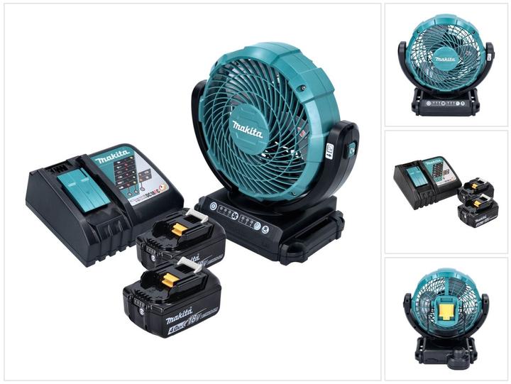 Produktbild Makita DCF 102 RM Akku Ventilator Lüfter 18 V 18 cm + 2x Akku 4,0 Ah + Ladegerät