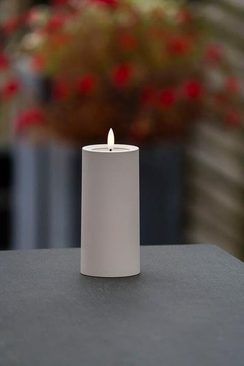Actual product image LED Kunststoffkerze sand 1875-970 Aussen 1875-970 6h Timer D7 H15cm 2xAA