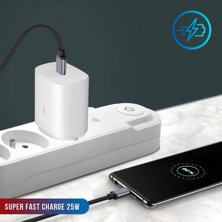 Produktbild Samsung EP-TA800EWE Handy Ladegerät USB-C® mit Schnellladefunktion 25 W ohne Kab (25 W)