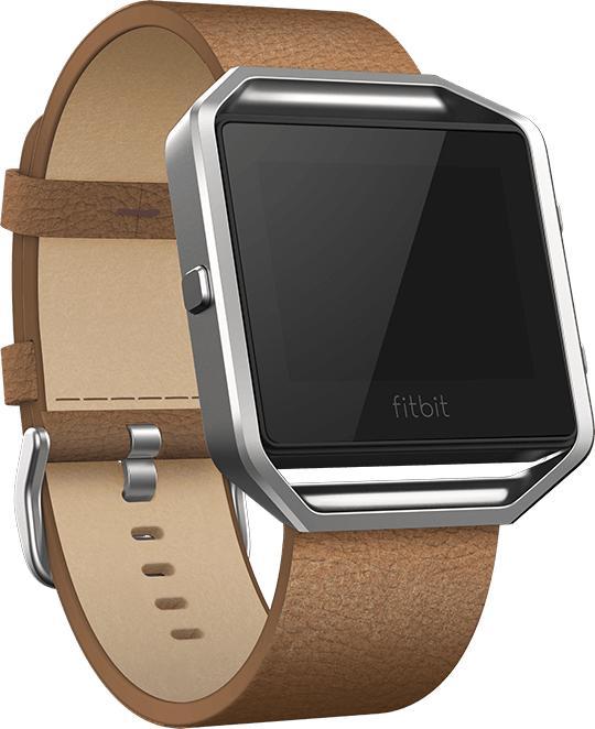Image du produit Fitbit Blaze Bracelet en cuir Large (40 mm, Cuir véritable, Flamboyer)