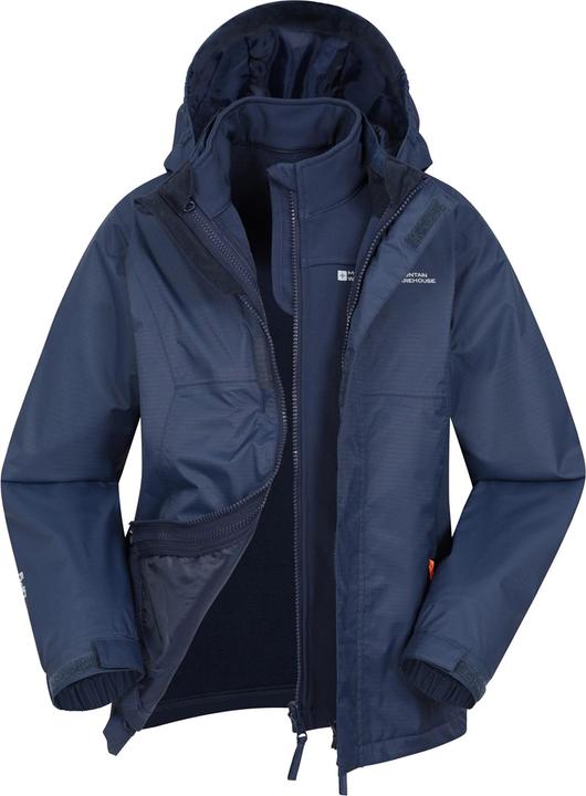 Actual product image Mountain Warehouse Childrens/Kids Bracken Extreme 3 In 1 Waterproof Jacket (116)