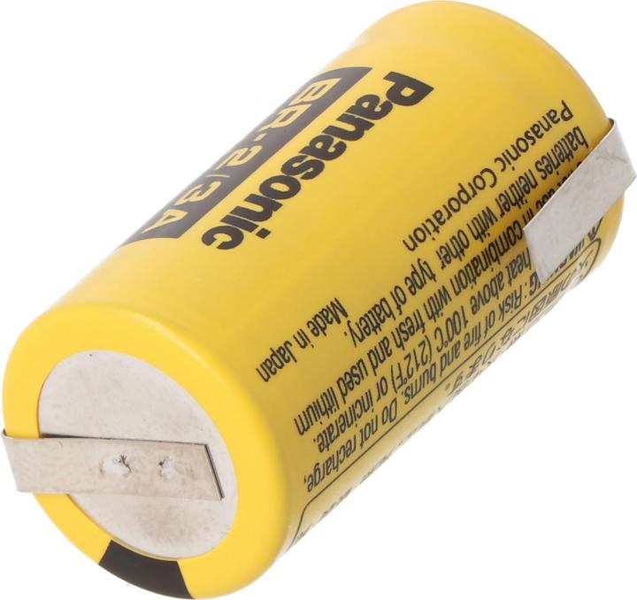Produktbild Panasonic Batterie BR-2/3 A mit Lötfahnen in Z-Form (1 Stk., A23, 1200 mAh)