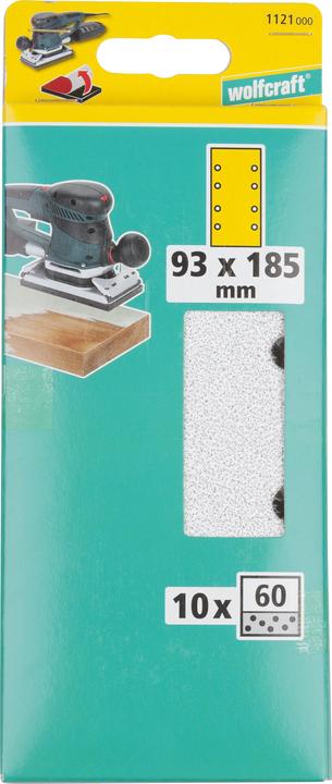 Produktbild wolfcraft wolfcraft 10 Haft-Schleifstr. Stearat K80 93x185mm (80)