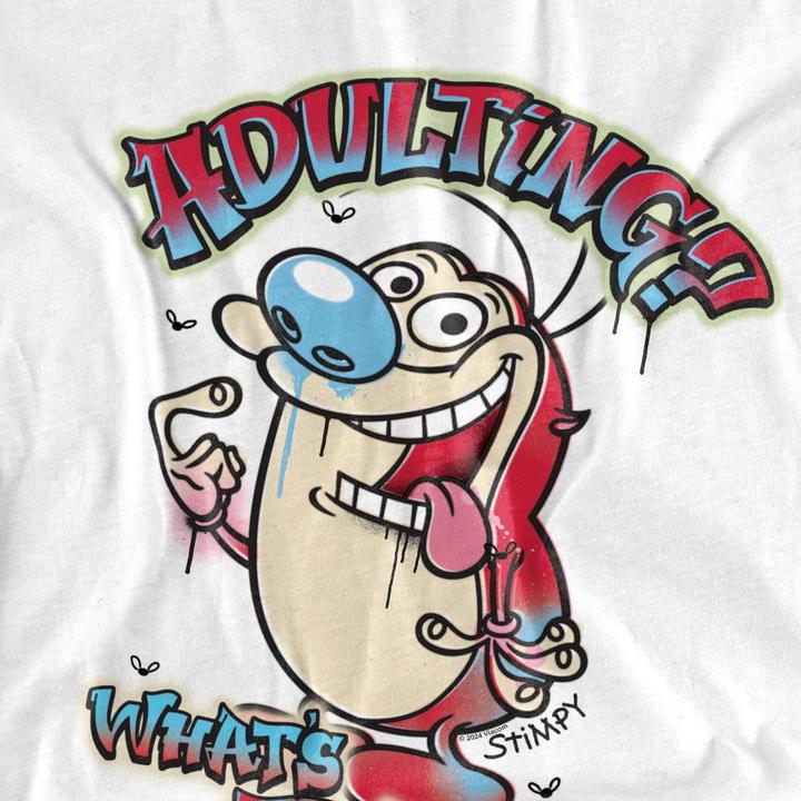 Image du produit Ren & Stimpy - T-shirt ADULTING WHATS THAT? - Homme (XL)