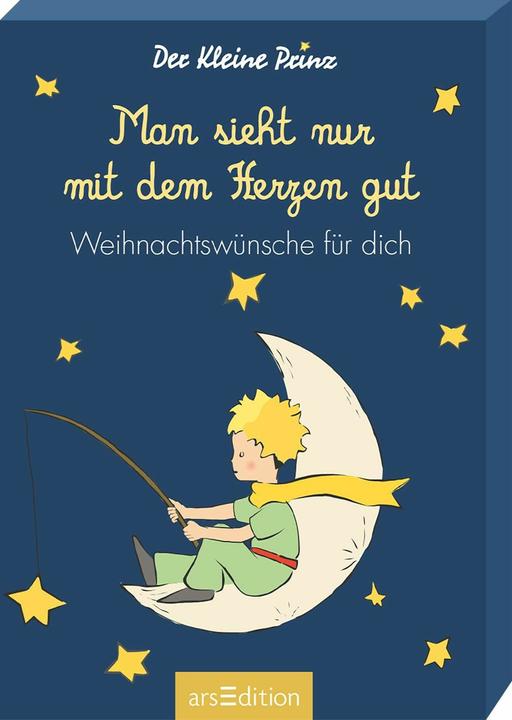 Immagine prodotto Man sieht nur mit dem Herzen gut. Weihnachtswünsche für dich (Tedesco, Antoine de Saint-Exupéry, 2024)