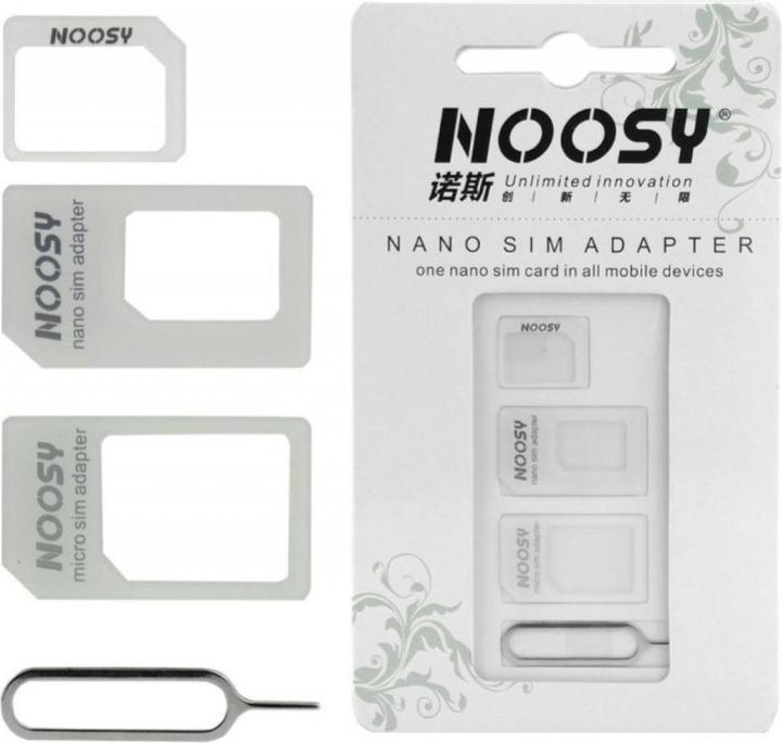 Productafbeelding PowerGuard 4-in-1 Sim Kaart Adapter Set Nano Micro & Uitwerphulpmiddel