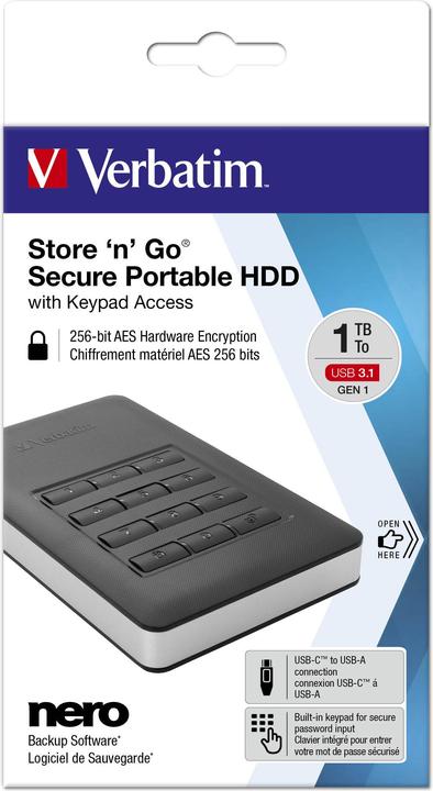 Produktbild Verbatim Store 'n' Go Secure (2 TB)