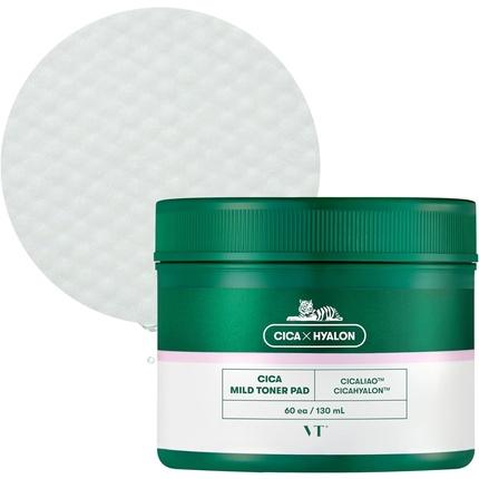 Image du produit VT Cosmetics Cica Hyalon Soft Toner Pad with 0.5% Salicylic Acid - Soothing Repair and Anti-Acne