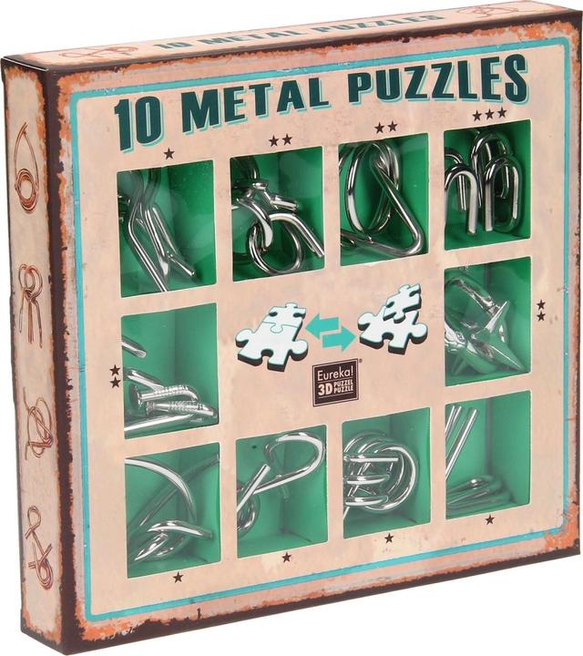 Produktbild Eureka! Metal Puzzle set - 10 Metal Puzzles Set Green (only available in display 52473355) (10 Teile)