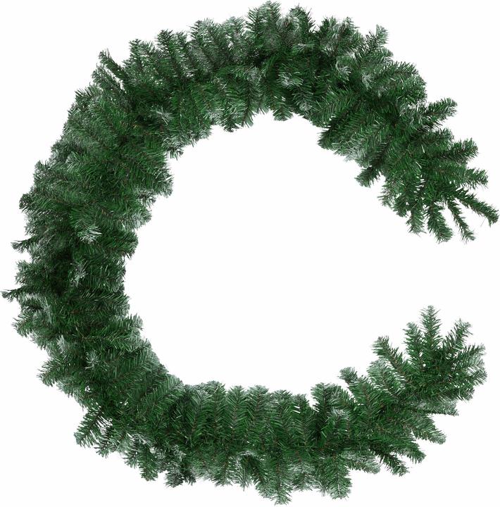 Immagine prodotto tectake Weihnachtsgirlande naturgetreu mit weissen Spitzen 2,7m