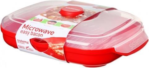 Immagine prodotto Sistema Grill Pan Easy Bacon per microonde alto 7,0 cm rosso (0.95 l)