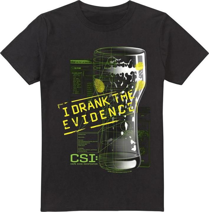 Immagine prodotto Csi: NY I Drank the Evidence Maglietta Uomo (3XL)