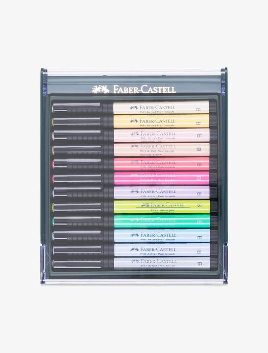 Actual product image Faber-Castell Pitt Artist Pen Brush (Multicoloured, 12 x)