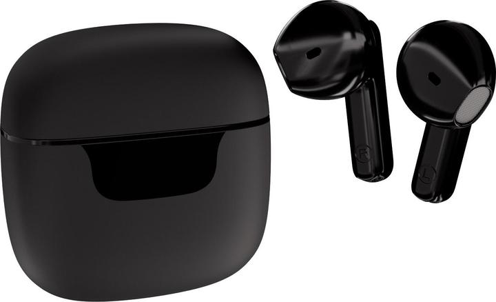 Produktbild Vivanco TWS Bluetooth Kophoerer mit LED-Display Case, schwarz (20 h, Kabelgebunden)