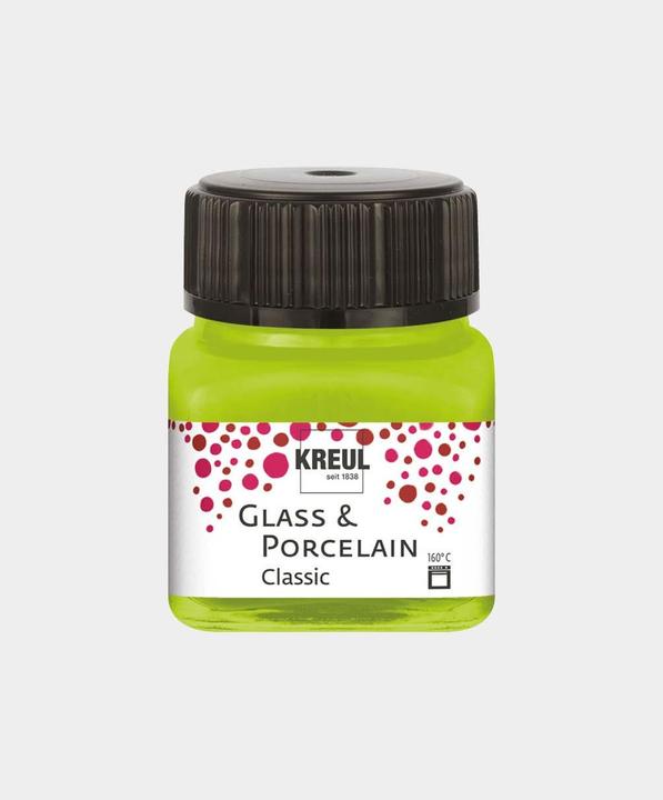 Immagine prodotto Kreul Vetro e Porcellana Classico, vernice per porcellana e vetro (Può verde, 20 ml)