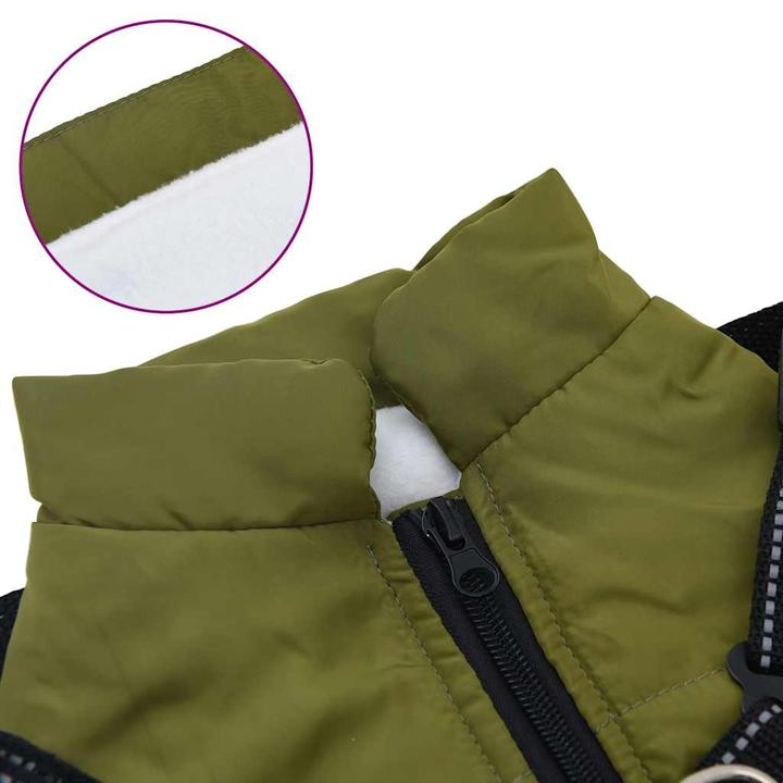 Immagine prodotto VidaXL Cappotto per cani con pettorina Impermeabile Riflettente (32, Cappotto per cani)