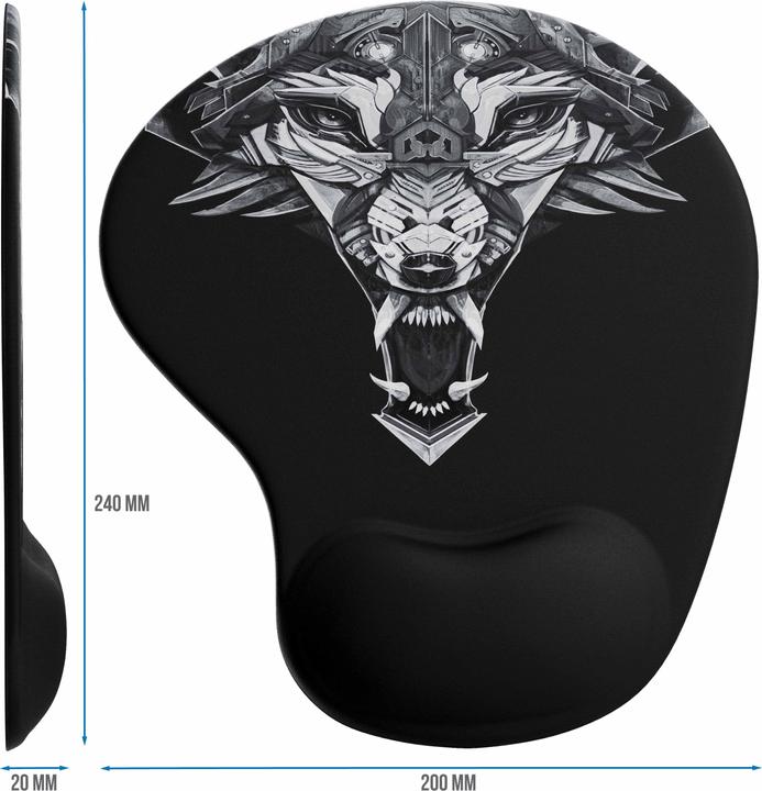 Actual product image Titanwolf Gaming Mouse Pad, Gel Office Mouse Mat, Wrist Rest / Wrist Pad