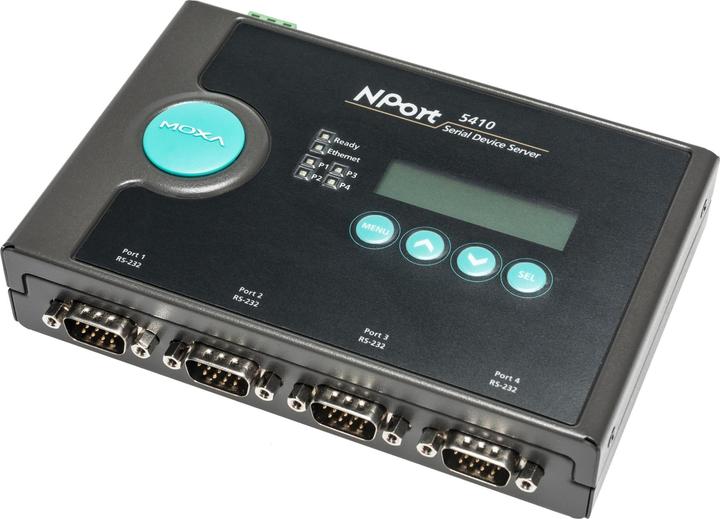 Actual product image Moxa NPort 5410, Ethernet Serial Deviceserver, 4-Port RS-232 (4 ports)
