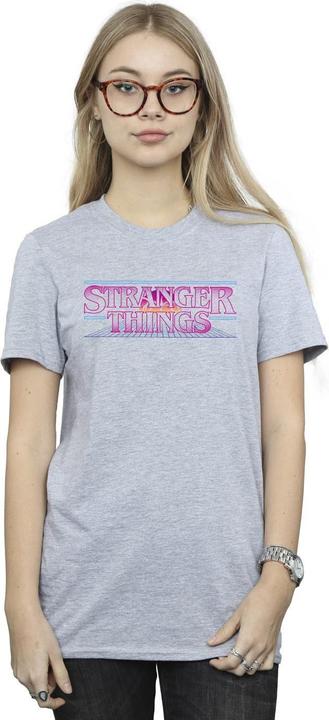 Immagine prodotto Netflix Stranger Things Retro Title Maglietta Ampia Donna (XXL)