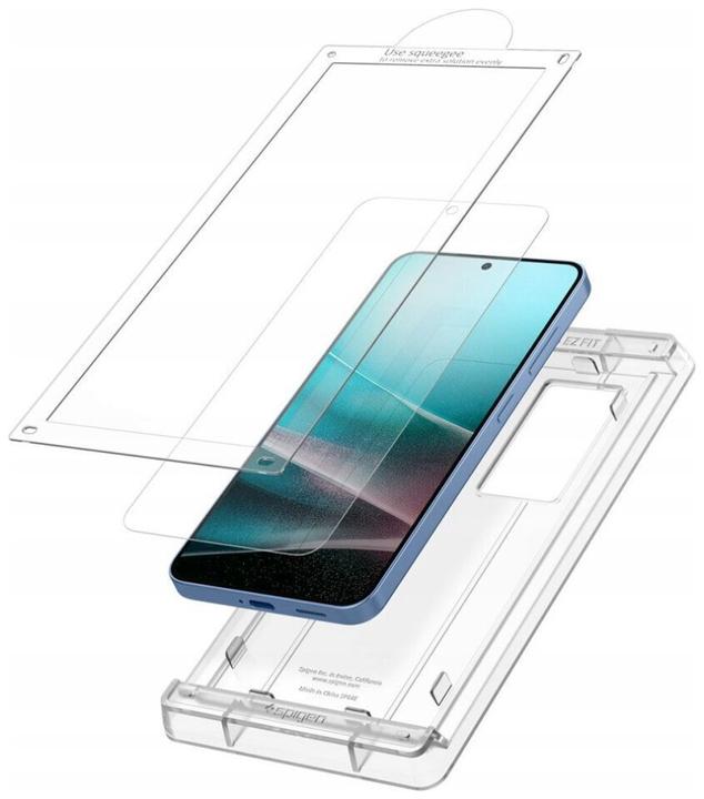 Actual product image Spigen Elite Shield "Ez Fit" for Samsung Galaxy S25 Clear (1 Piece, Samsung Galaxy S25)