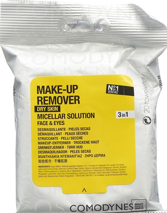 Actual product image Comodynes Cleansing wipes dry skin (Cleaning cloths, 418.10 ml)
