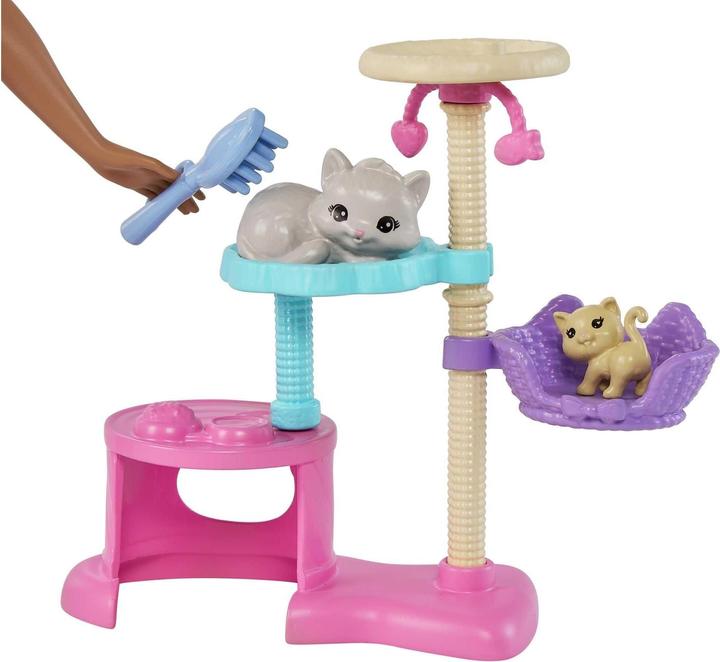 Immagine prodotto Barbie Set da gioco per bambole e gattini con accessori
