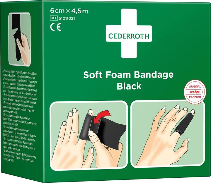 Actual product image Cederroth Soft Foam Bandage black (1 x)