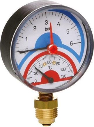 Image du produit Icma THERMOMANOMÈTRE 1/2.6 BAR.120C LOW CONN