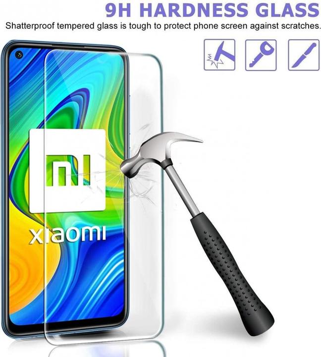 Produktbild Screenguard Xiaomi Redmi Note 9 Panzerglas Schutzfolie Case Friendly Design (1 Stück, Xiaomi Redmi Note 9)