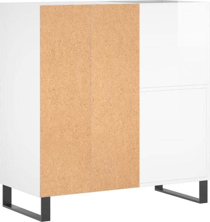 Produktbild VidaXL Plattenschrank Hochglanz-Weiss 84,5x38x89 cm