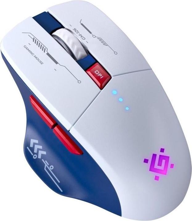 Actual product image Defender MYSZ GM-126 TISA RF+BT OPTIC 1600dpi 6P BIAŁA (Wireless)