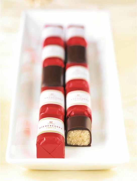 Actual product image Niederegger Marzipan classic chocolates with dark chocolate 200 g (240 g)