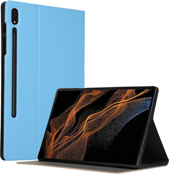 Actual product image Cover-Discount Galaxy Tab S8 Ultra - Tri-fold Smart Case light blue (Galaxy Tab S8 Ultra)