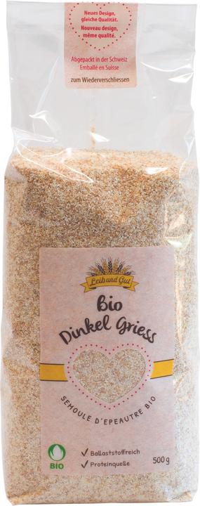 Actual product image Leib und Gut Spelt semolina BIO Bud Import (505 g)