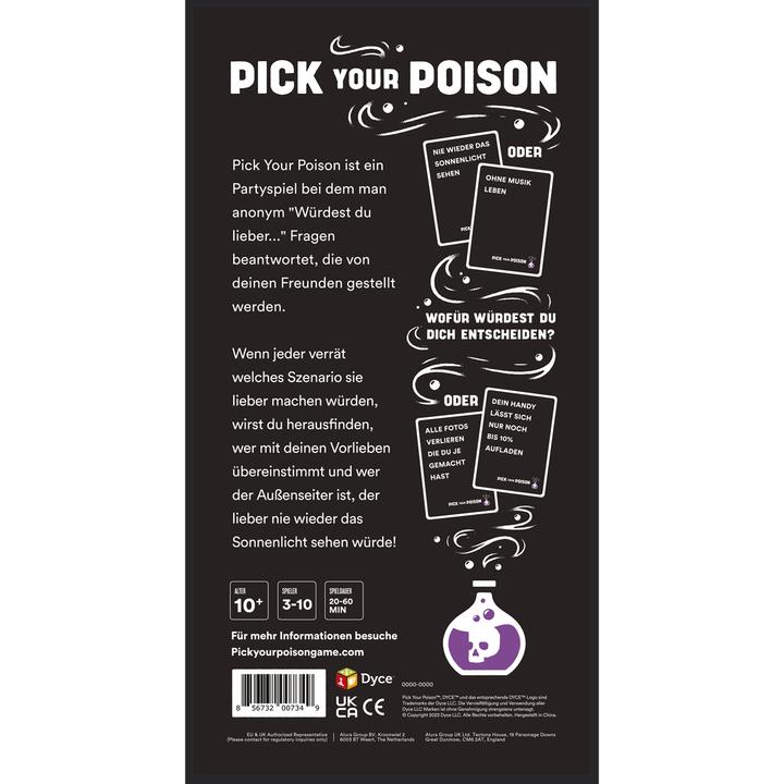 Produktbild Dyce Games Pick your poisen Family Edition - Das "Was würdest Du lieber tun?" Partyspiel (Deutsch)