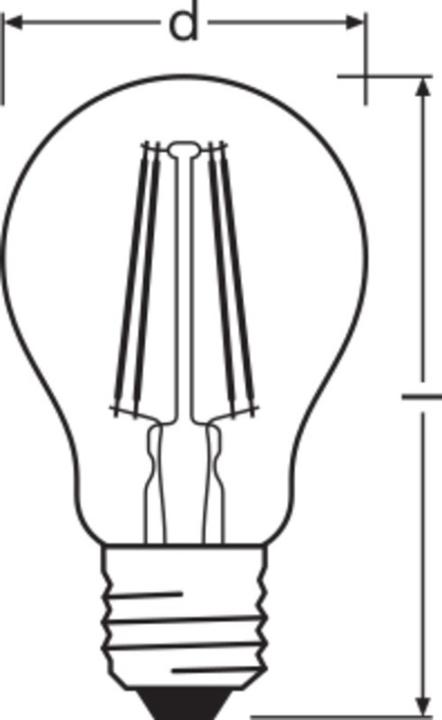 Actual product image Osram Vintage 1906 (E27, 4 W, 410 lm, 1 x, F)