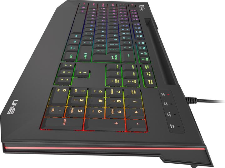 Immagine prodotto Genesis LITH 400 per giochi, retroilluminazione LED RGB, USA, nero, con cavo (Ing. Int., Cablato)
