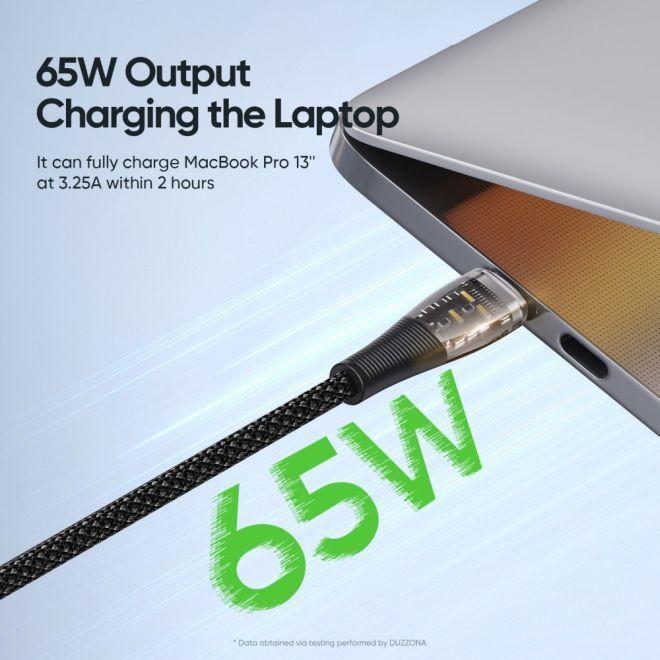 Actual product image Duzzona A6 PD Fast Charging Cable (1 m, USB 2.0, 65 W)